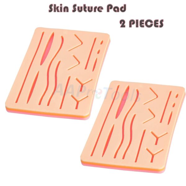 Medical Skin Suture Practice Silicone Pad Wound Simulated Training Kit DS-1356