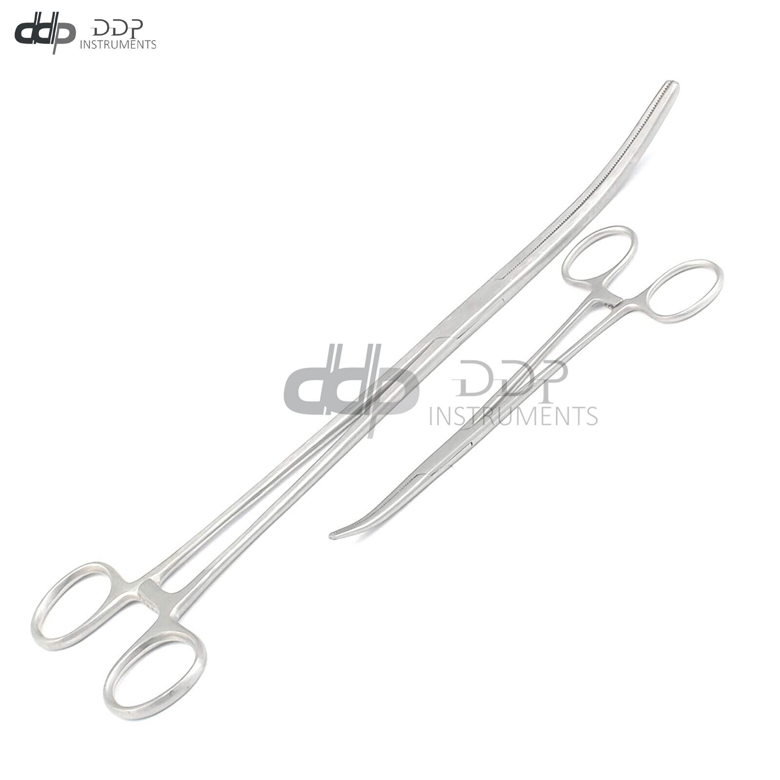 New-2pc-Set-6-12-Curved-Hemostat-Forceps-Locking-Clamps-Stainless-Steel-121547752854