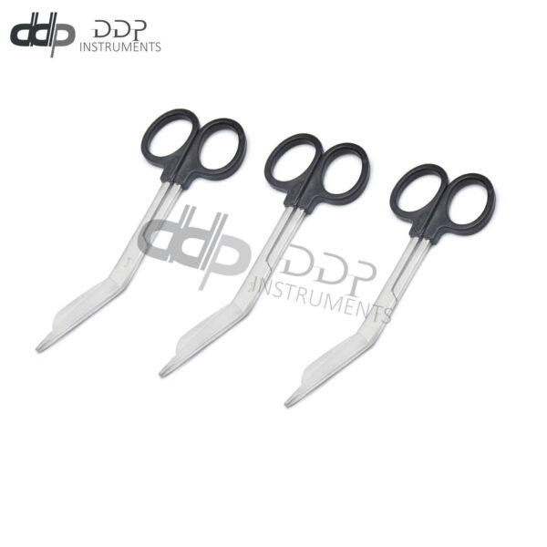 New Premium Grade 3 Pcs Lister Bandage Nurse Scissors 5.5''& Black Color Handle