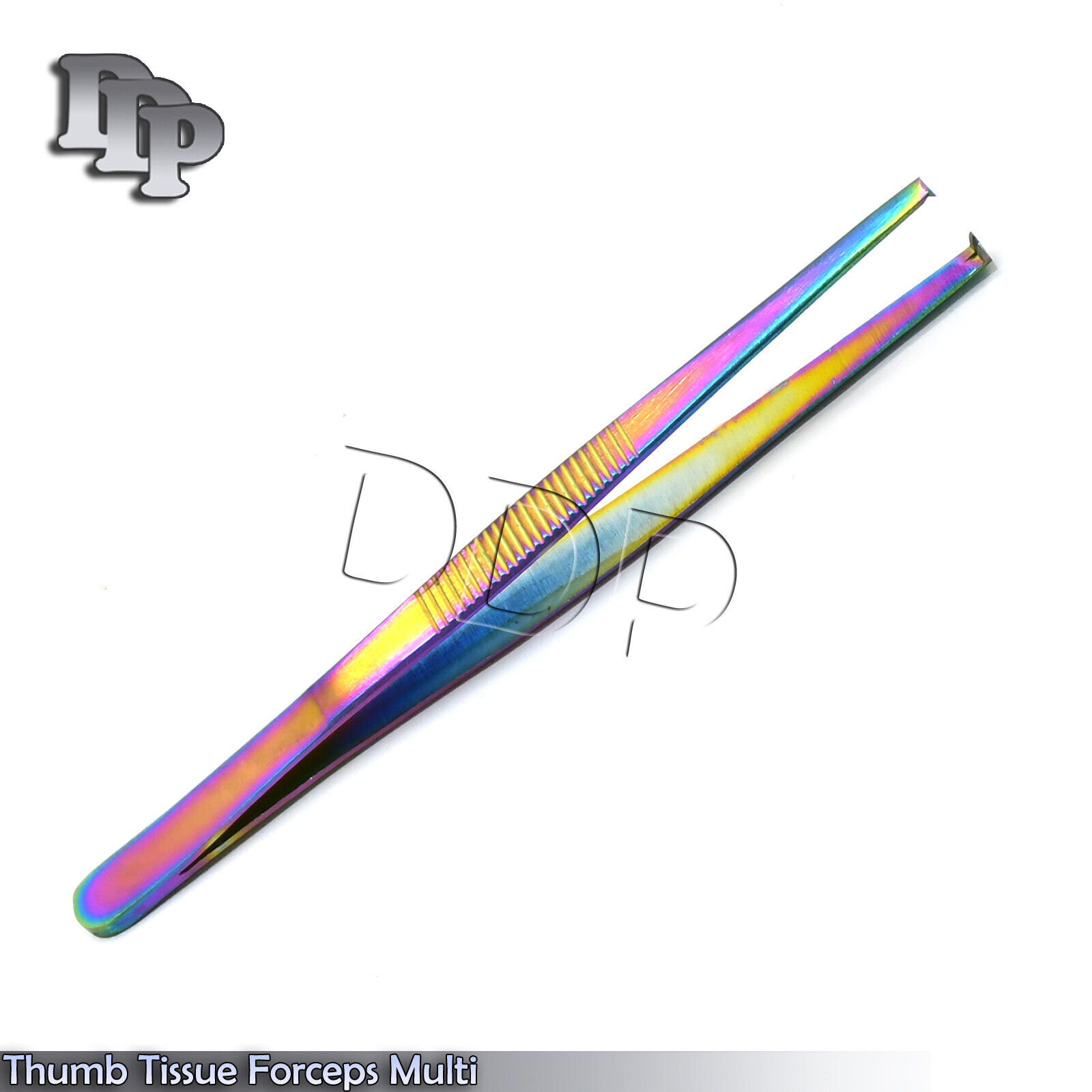 New-Thumb-Tissue-Forceps-5-1x2-Teeth-Tweezers-Multi-Rainbow-Color-133082499934