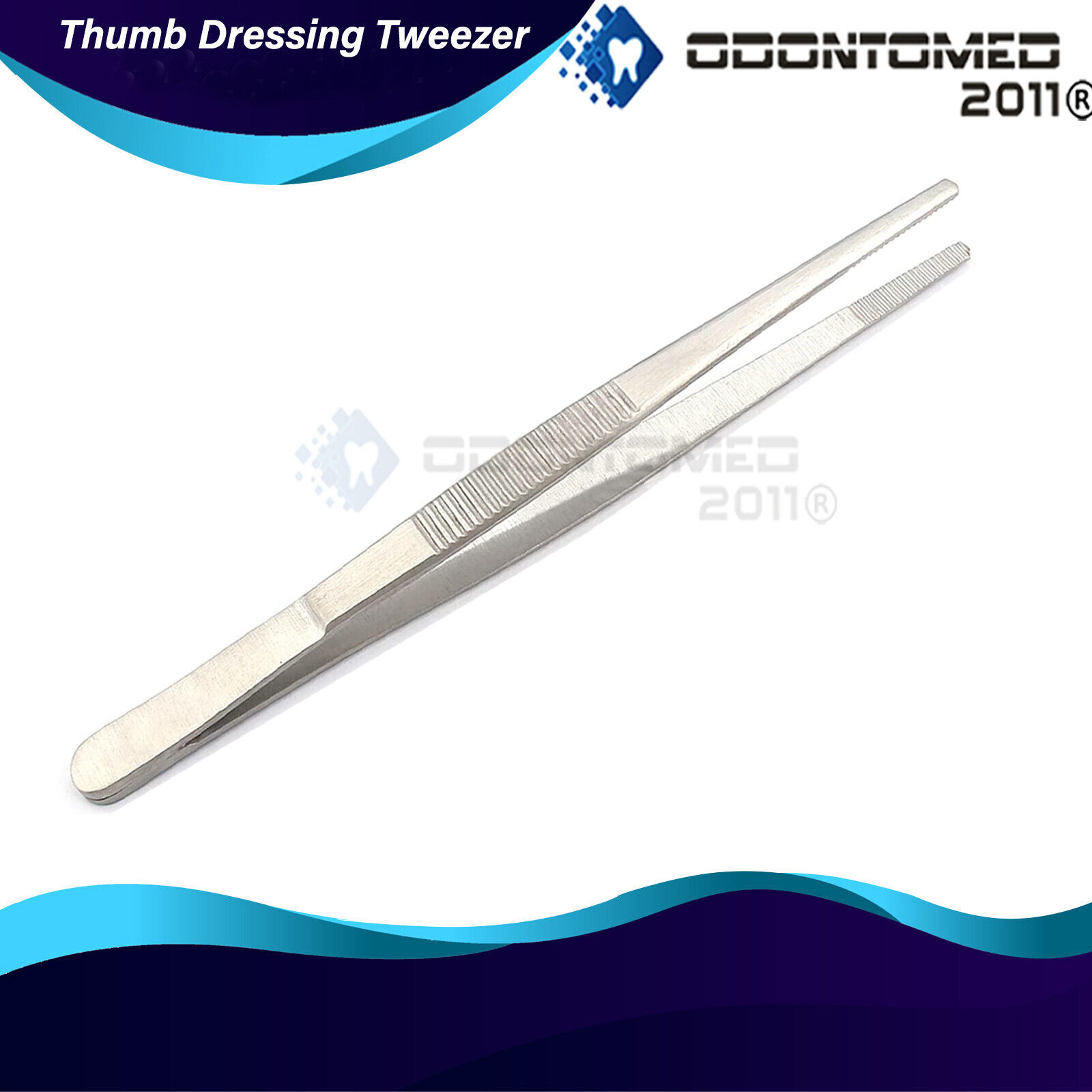 ODONTOMED-Surgical-Dental-Forceps-Dressing-Tweezers-Serrated-Tip-Pliers-Set-of-3-115717584404-5