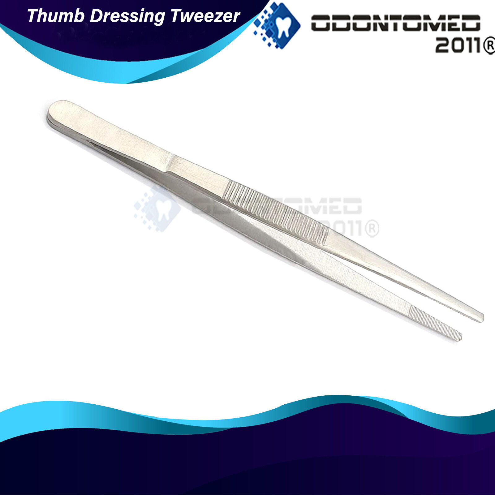 ODONTOMED-Surgical-Dental-Forceps-Dressing-Tweezers-Serrated-Tip-Pliers-Set-of-3-115717584404-6