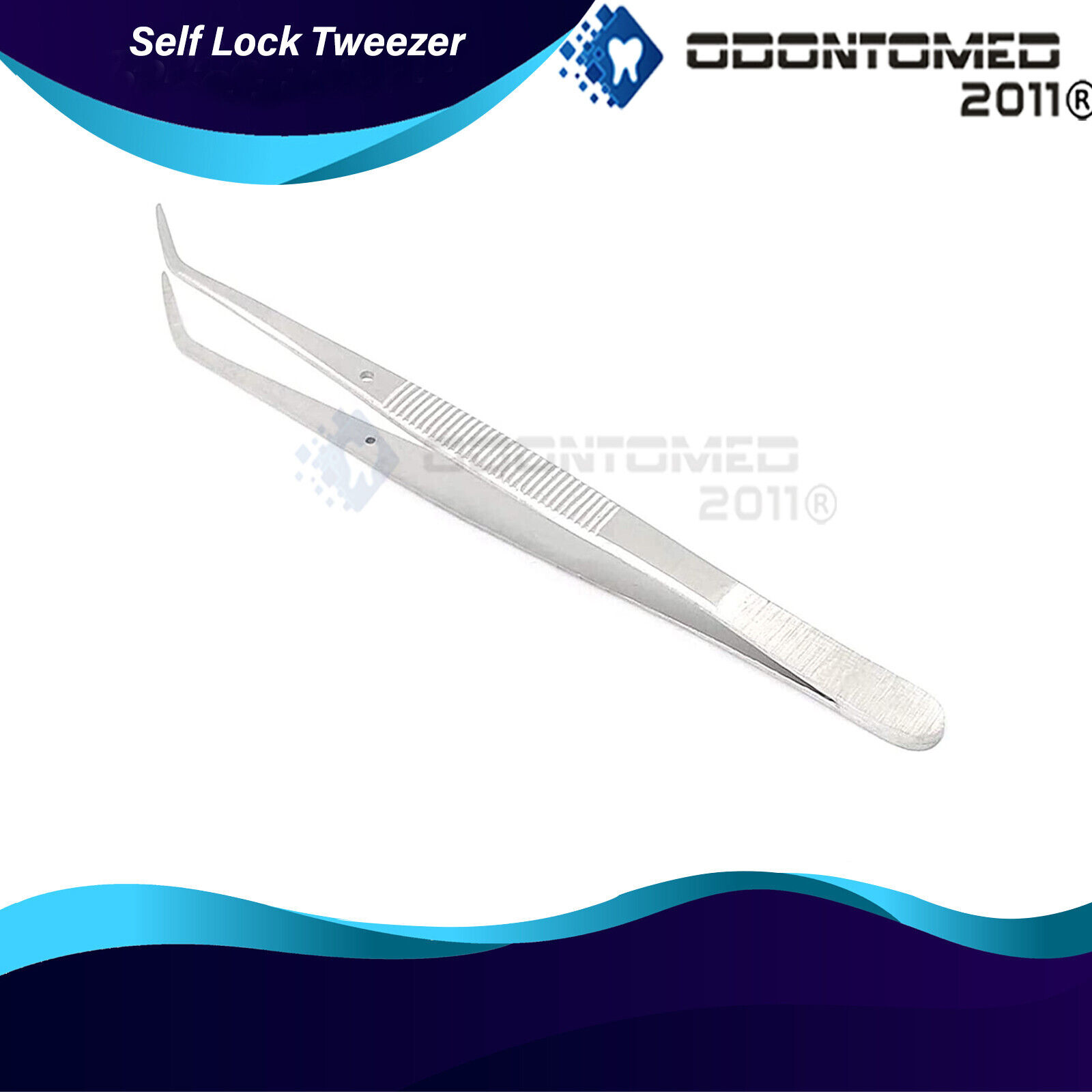 ODONTOMED-Surgical-Dental-Forceps-Dressing-Tweezers-Serrated-Tip-Pliers-Set-of-3-115717584404-7