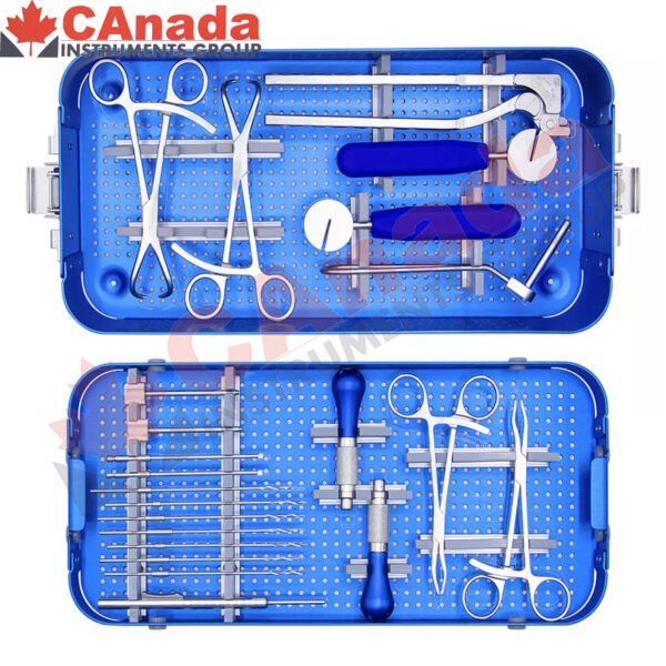 Orthopedic Surgical Instruments Rib Reconstruction Locking Plate Instrument Set