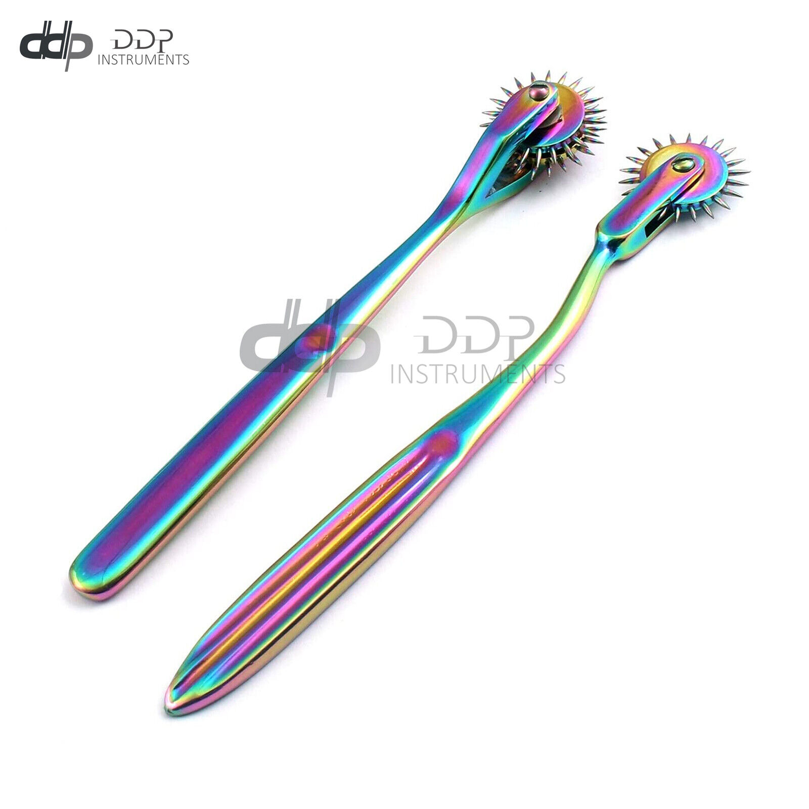 Set-Of-2-Wartenberg-Pin-Wheel-Pinwheel-1-2-Head-Diagnostic-Multi-Color-Rainbow-124343824624