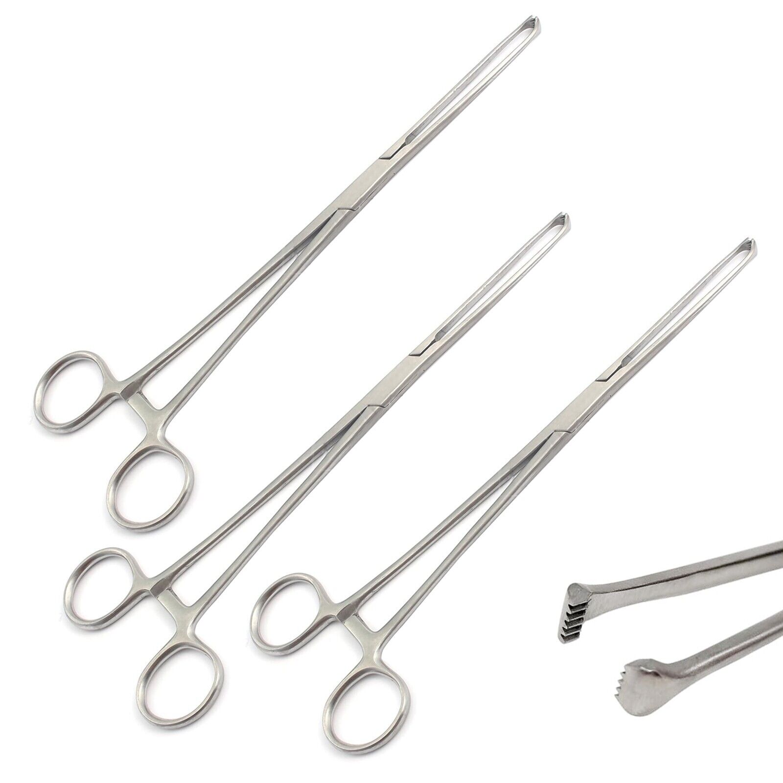 Set-Of-3-Pcs-10-Stainless-Steel-Allis-Tissue-Forceps-Clamps-5x6-Teeth-126349559594