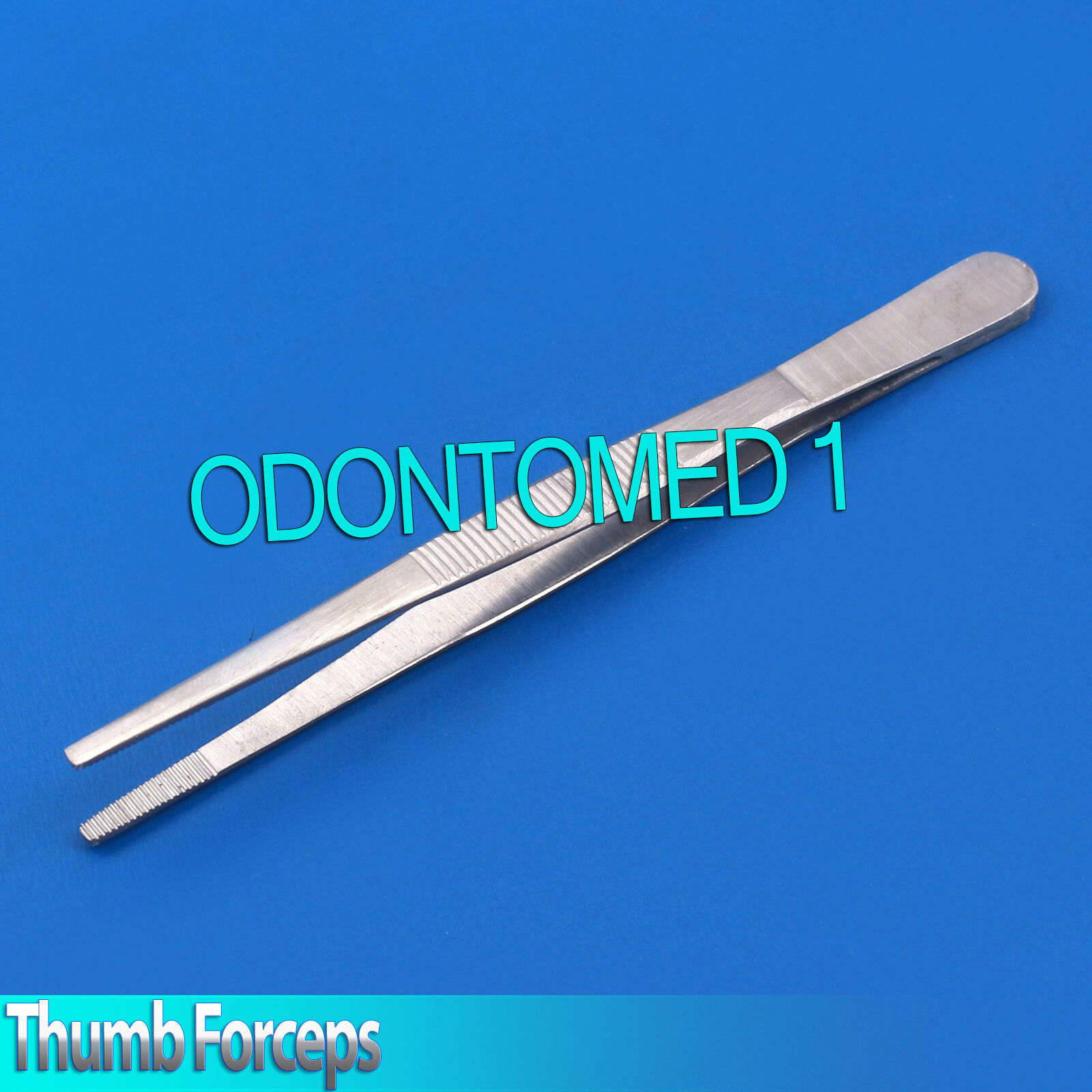 Surgical-Dressing-Tweezer-plain-Thumb-Forceps-Serrated-Tip-Medical-Instruments-112578058314