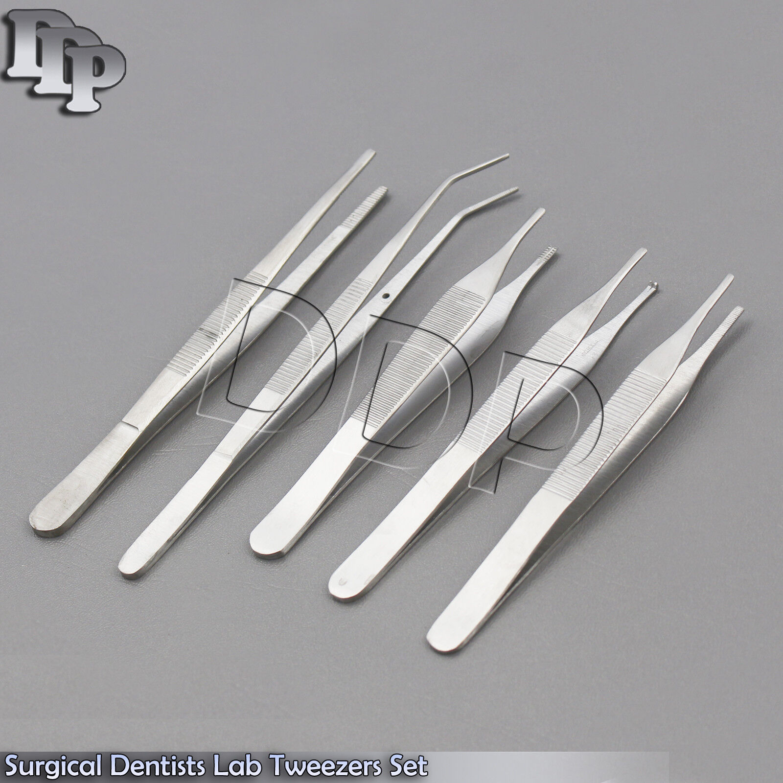 Surgical-Tissue-Dressing-Forceps-Serrated-Veterinary-Thumb-Dentists-Lab-Tweezers-132325184384