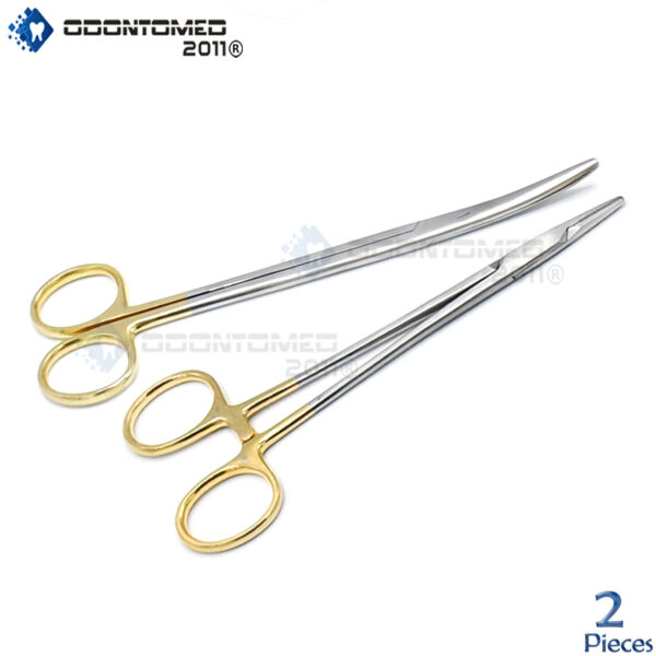 T/C Mayo Hegar Needle Holder 6'' + T/C Metzenbaum Scissors Curved 7'' Surgical