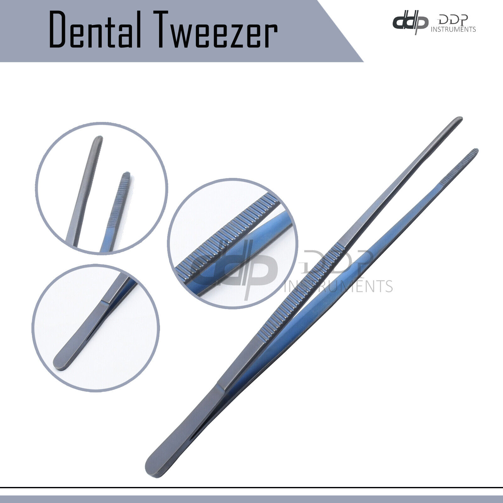 Thumb-Dressing-Tweezers-75-Titanium-Surgical-Dental-Instruments-TT-199-134149718884