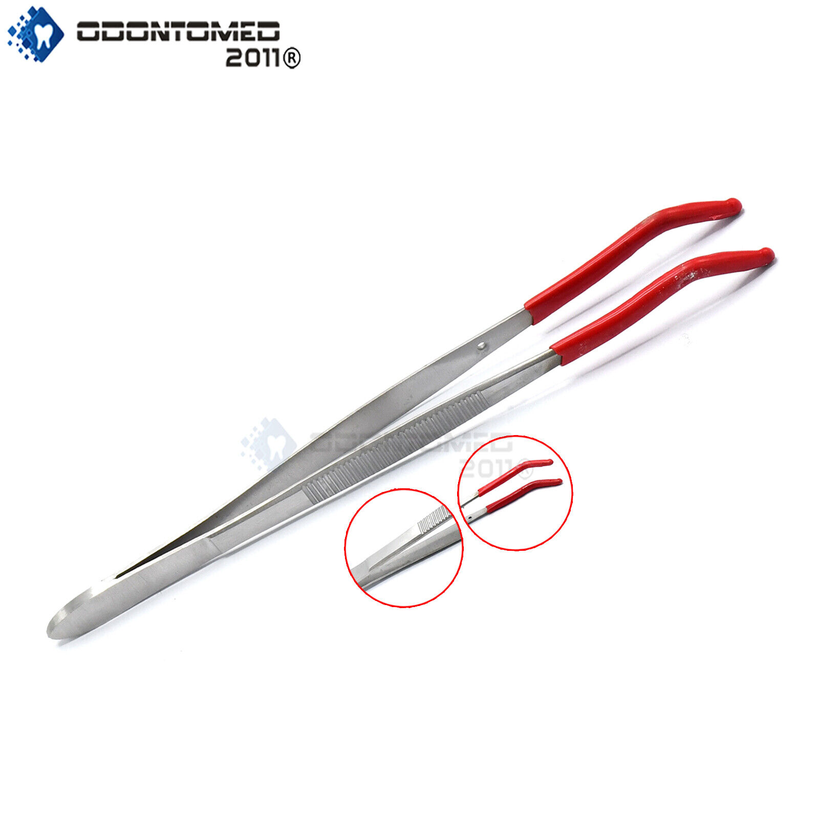 Tweezers-Bent-Tip-PVC-Coated-Long-Rubber-Tips-Jewelry-Hobby-Crafts-Tools-124023488554
