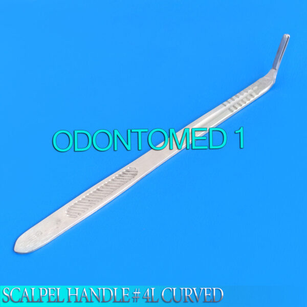 1 SCALPEL HANDLE # 4L CURVED SURGICAL, DENTAL, AND VET