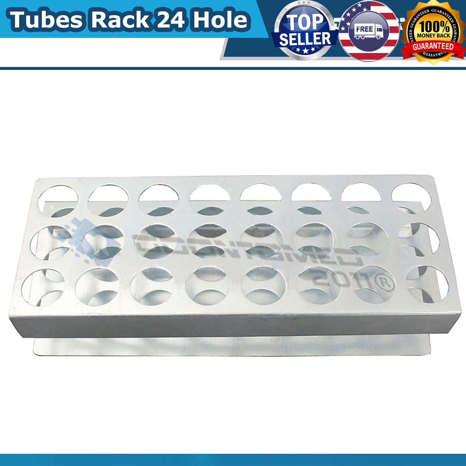1-TEST-TUBE-RACKS-24-TUBES-ALUMINIUM-LAB-SUPPLIES-ODM-134337194075