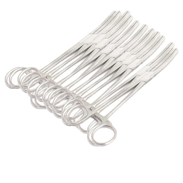 12  FERGUSON ANGIOTRIBE Forceps 6.50" Curved Surgical Veterinary instruments