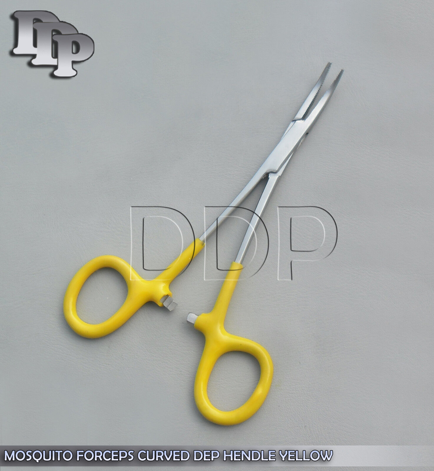 12-Hemostats-Mosquito-Forceps-Surgical-Instruments-Yellow-Dep-Handle-5-Curved-131415060255-2