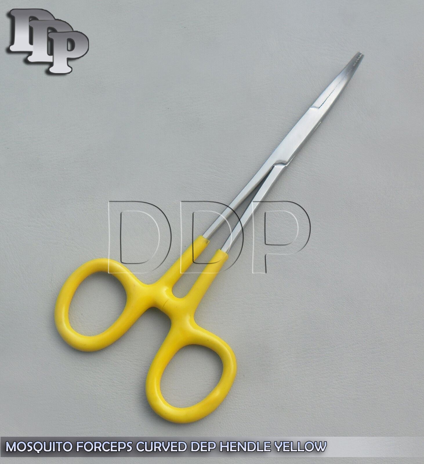 12-Hemostats-Mosquito-Forceps-Surgical-Instruments-Yellow-Dep-Handle-5-Curved-131415060255-3
