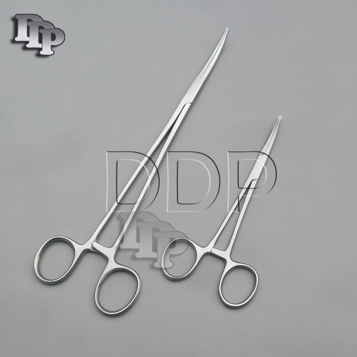 2-Pieces-Kelly-Hemostat-Forceps-Curved-55-10-Surgical-Instruments-131402525495-2