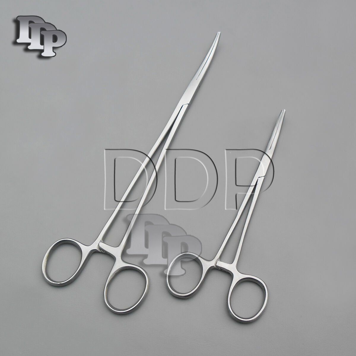 2-Pieces-Kelly-Hemostat-Forceps-Curved-55-10-Surgical-Instruments-131402525495