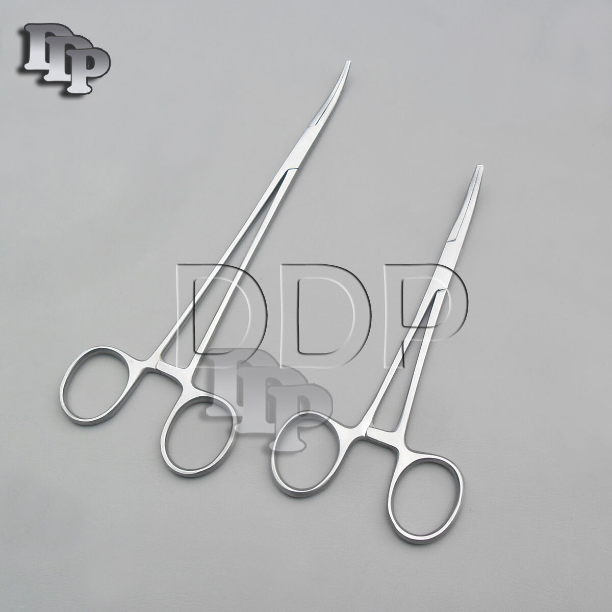 2-Pieces-Kelly-Hemostat-Forceps-Curved-55-7-Surgical-Instruments-131402519585