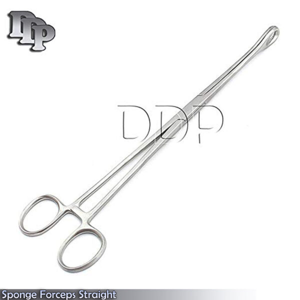 2 Pieces Of SPONGE Forcep 9" Straight Body Piercing Kits Supplies Instruments