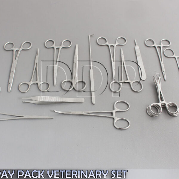 2 SETS OF 48 PCS CANINE SPAY PACK VETERINARY SURGICAL INSTRUMENTS, DS-1053