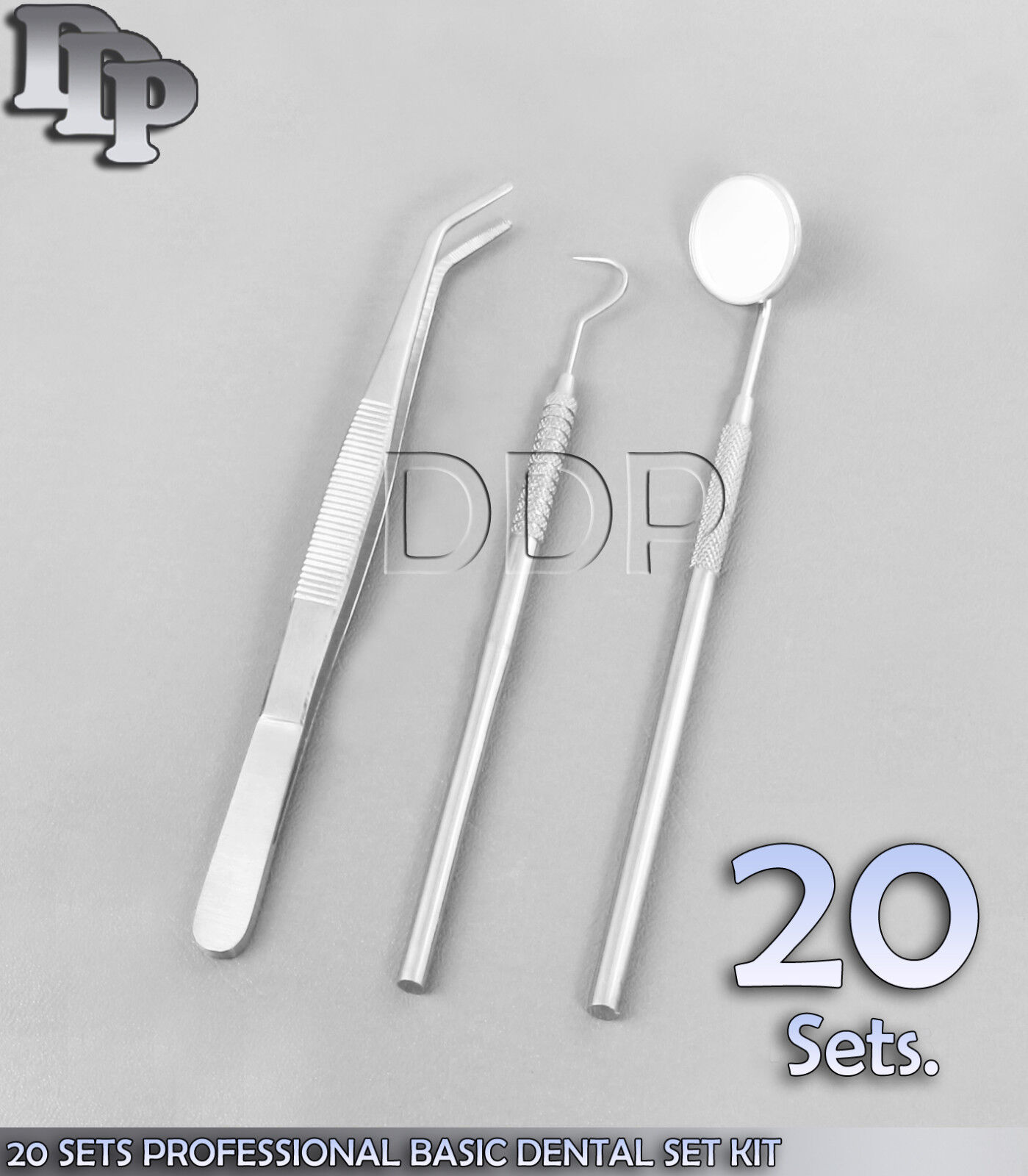 20-SETS-PROFESSIONAL-BASIC-DENTAL-SET-KIT-Mirror-Explorer-Plier-121864792965