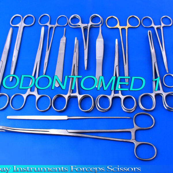 26 Pcs SET SPAY INSTRUMENTS FORCEPS SCISSORS VETERINARY PACK DS-1047