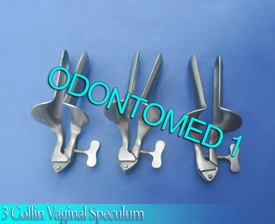 3-Collin-Vaginal-Speculum-Small-For-Virgin-9585-x-18mm-Surgical-Gynecology-121149856905