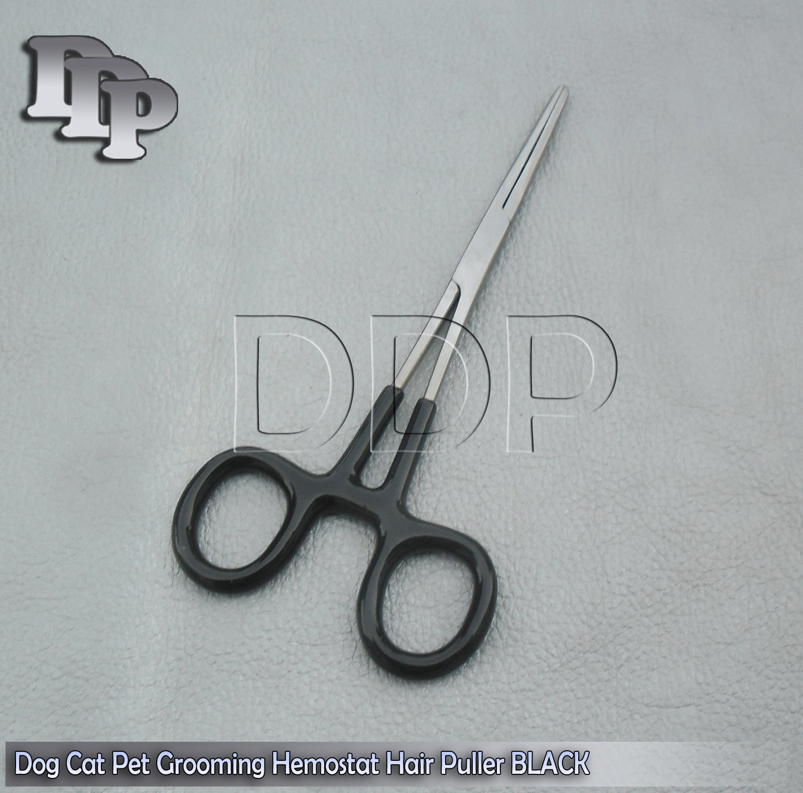 3-Dog-Cat-Pet-Grooming-Hemostat-Hair-Puller-55-Black-Dep-Handle-Straight-131401596085-2