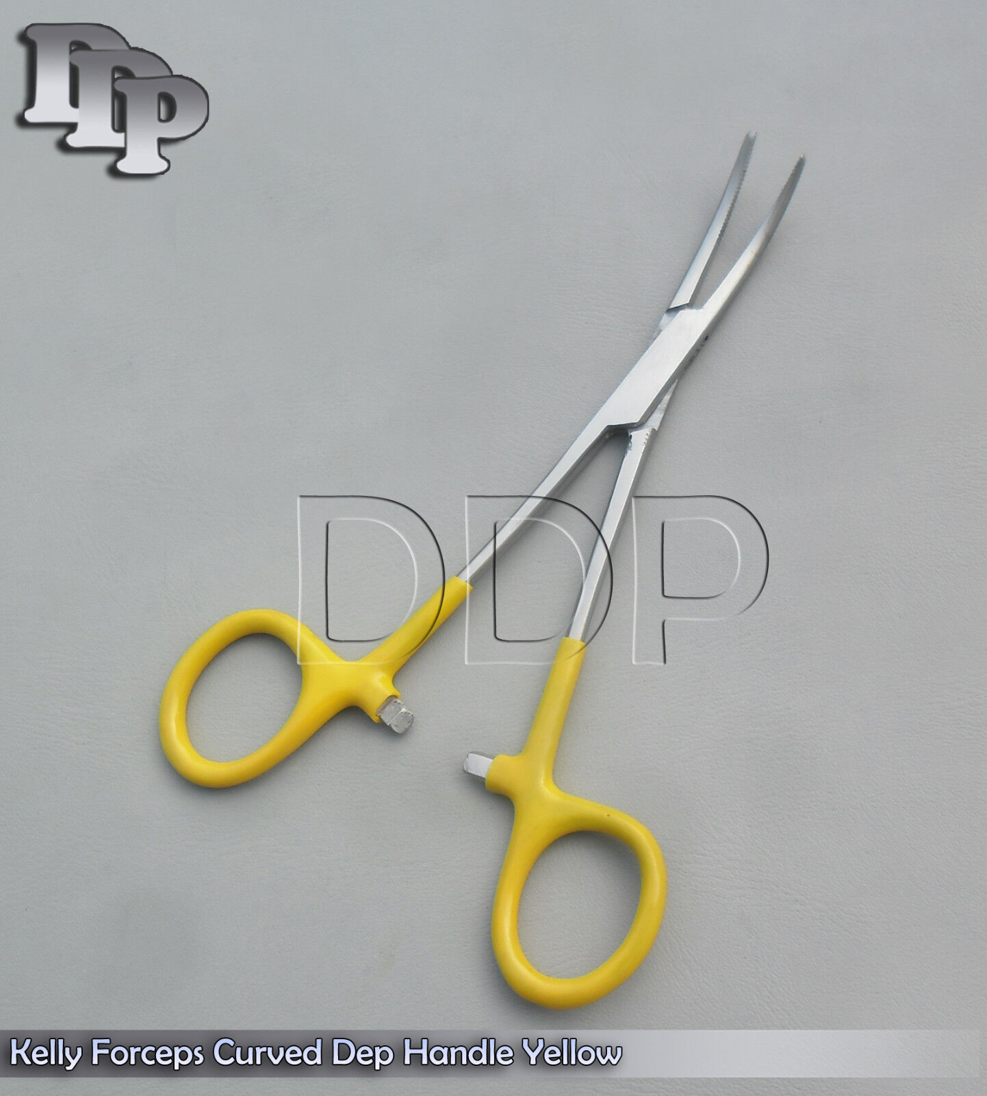 3-Hemostats-Kelly-Forceps-Surgical-Instruments-Yellow-Dep-Handle-550-Curved-121556523815-2