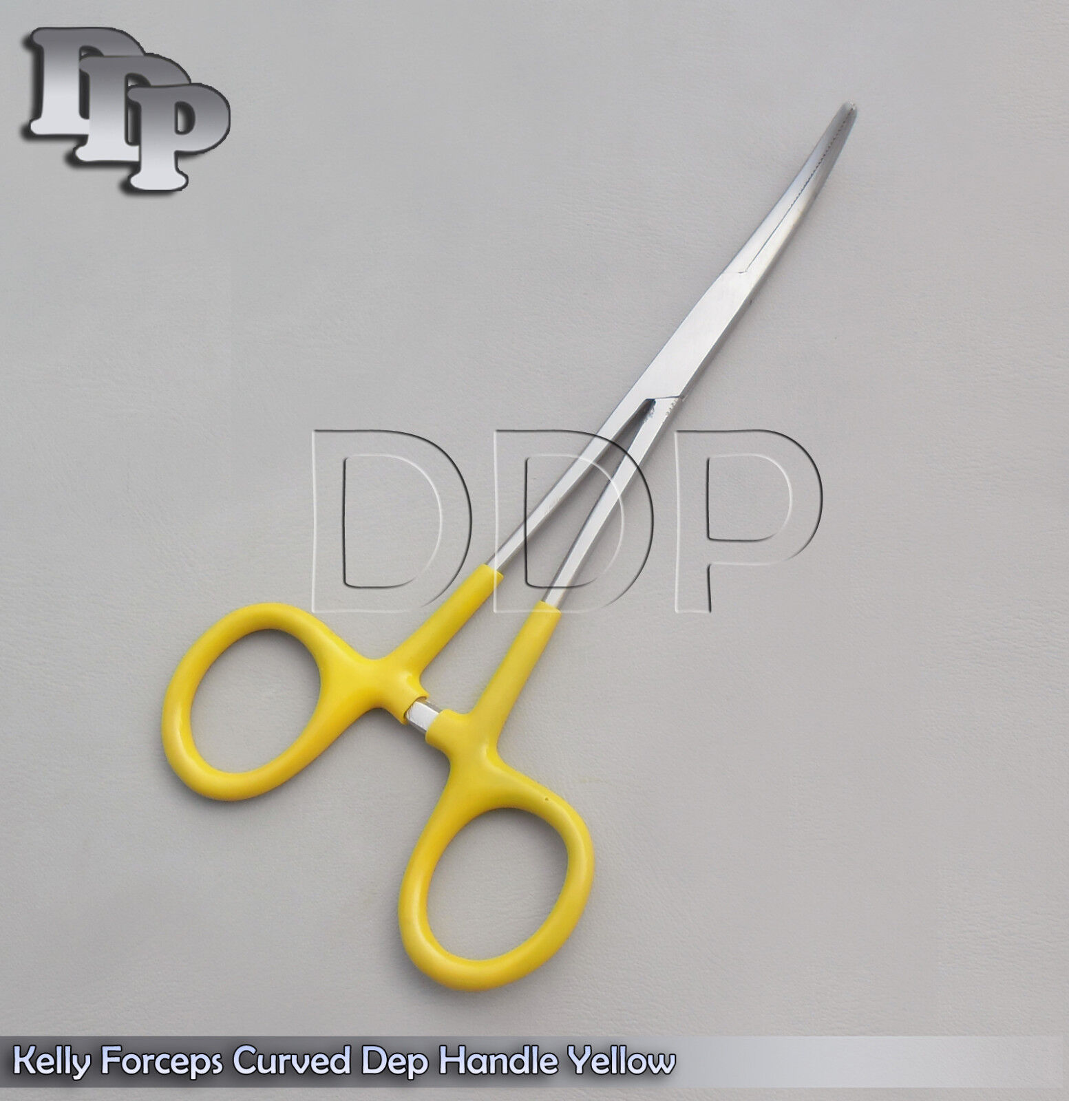 3-Hemostats-Kelly-Forceps-Surgical-Instruments-Yellow-Dep-Handle-550-Curved-121556523815-3