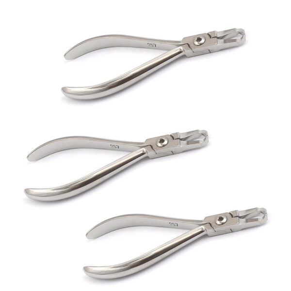 3 Pieces Mini Bracket Remover Plier Orthodontic Instruments Stainless Steel New