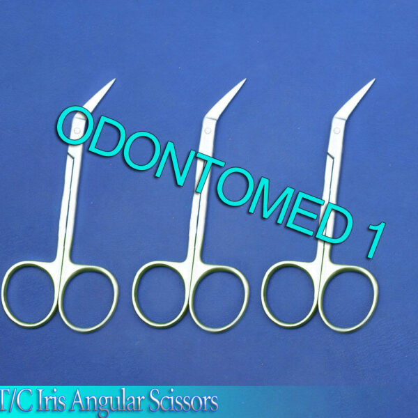 3 T/C Iris Angular Scissors 4.5" Surgical Dental instruments