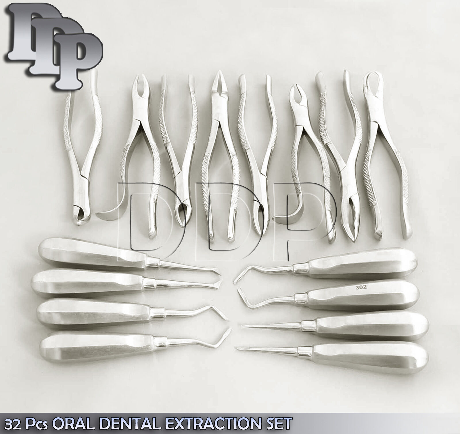 32-Pcs-ORAL-DENTAL-EXTRACTION-SURGERY-EXTRACTING-ELEVATORS-FORCEPS-INSTRU-DN-589-121274487165