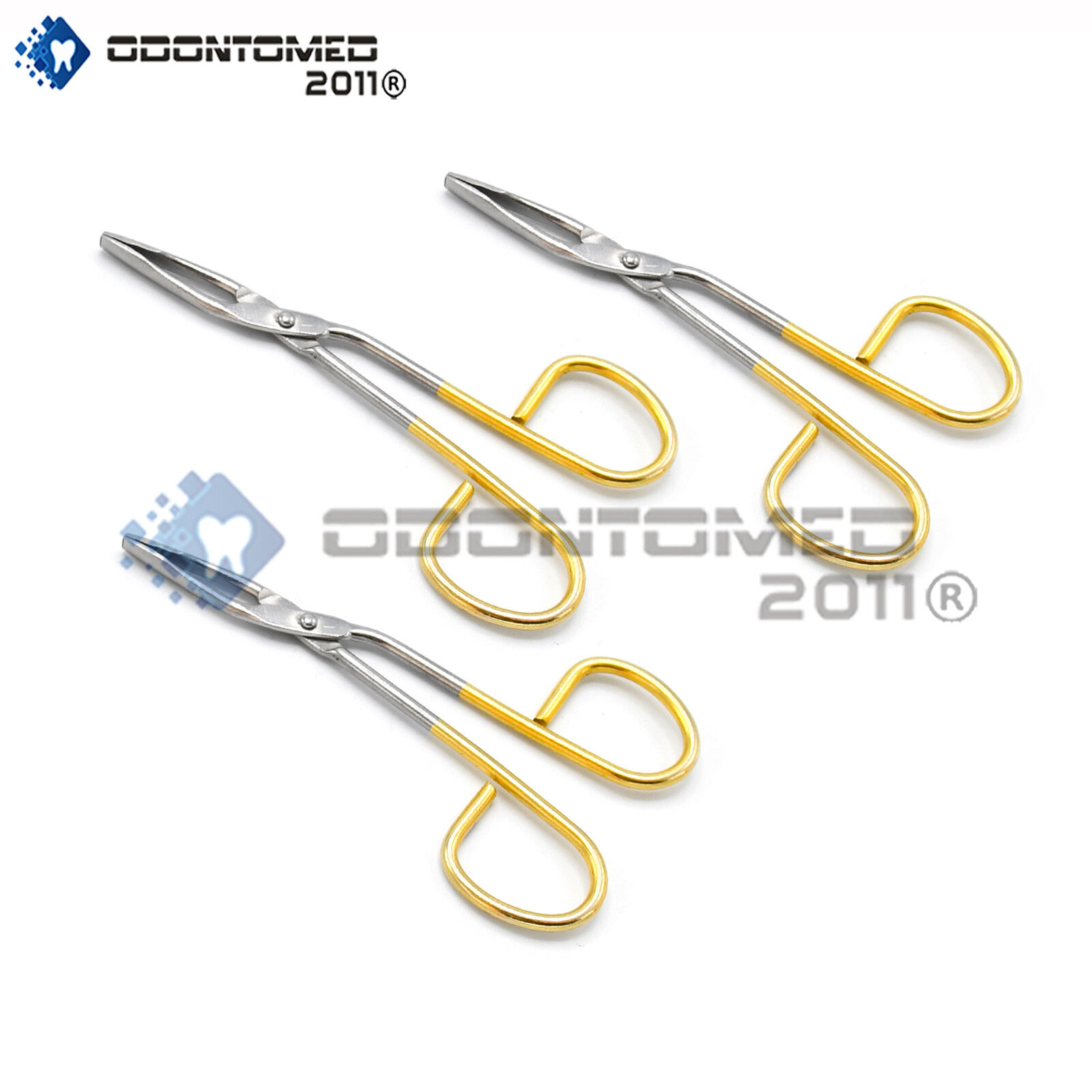 3Pcs-Scissor-Style-Eyebrow-Tweezers-Hair-Removal-Gold-Platted-131978763985