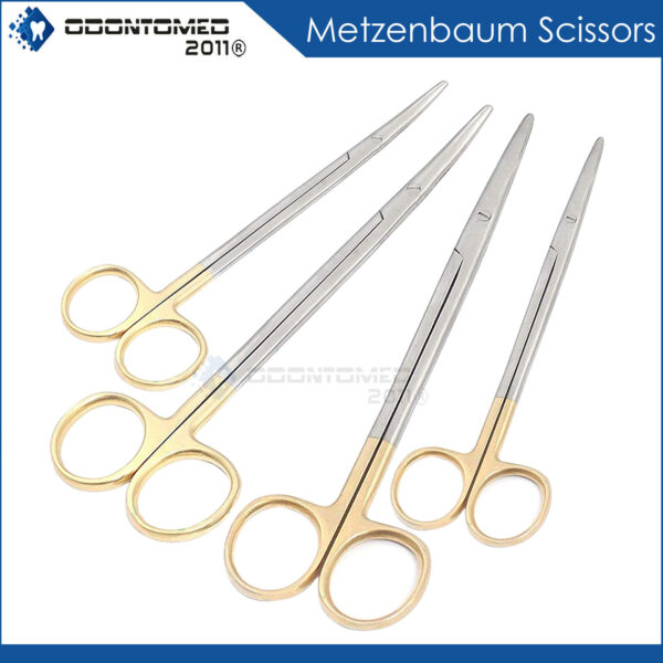 4 T/C ASSORTED METZENBAUM SURGICAL SCISSORS 5.5"+7" W/ TUNGSTEN CARBIDE INSERTS