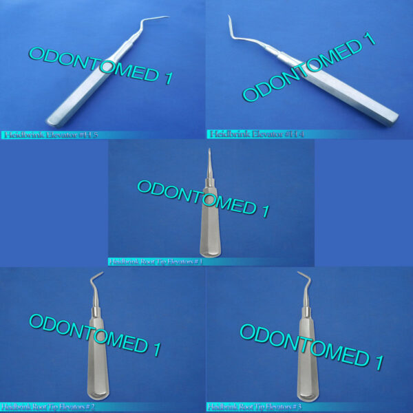 5 Heidbrink Root Tip Elevators Dental Insturments