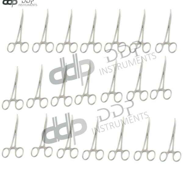 50 Kelly Forceps 5.5" Curved Veterinary Surgical Instruments