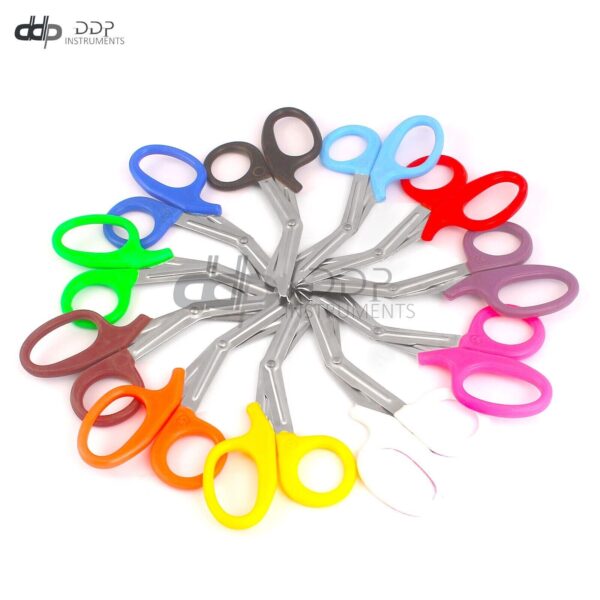 50 Pieces Paramedic Utility Bandage Shear Scissor 7.25" Mix Color Instruments