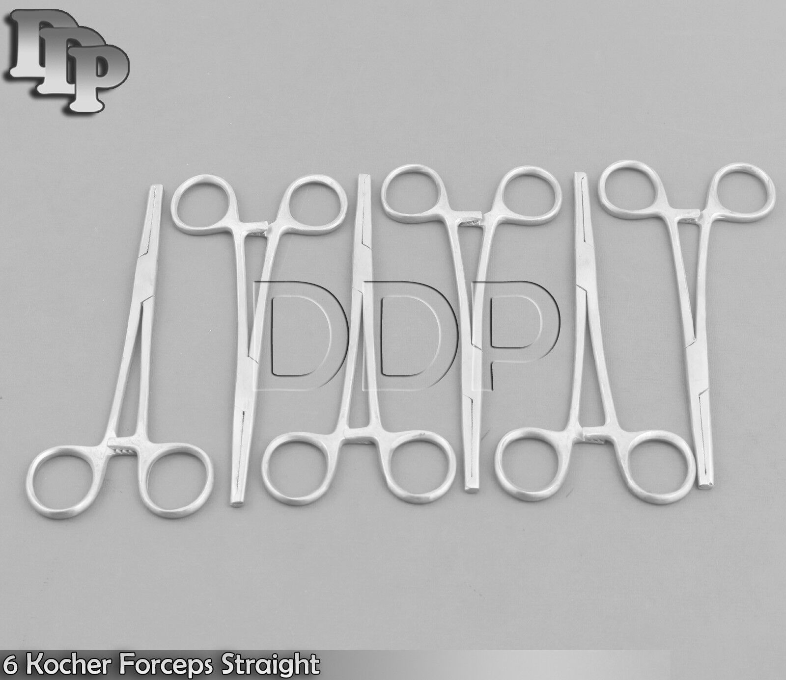 6-Kocher-Hemostat-Forceps-Str-6-New-Surgical-Instruments-132586488065