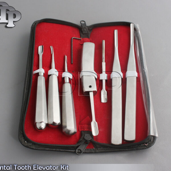 6-Piece Dental Tooth Elevator Kit Surgical Instruments