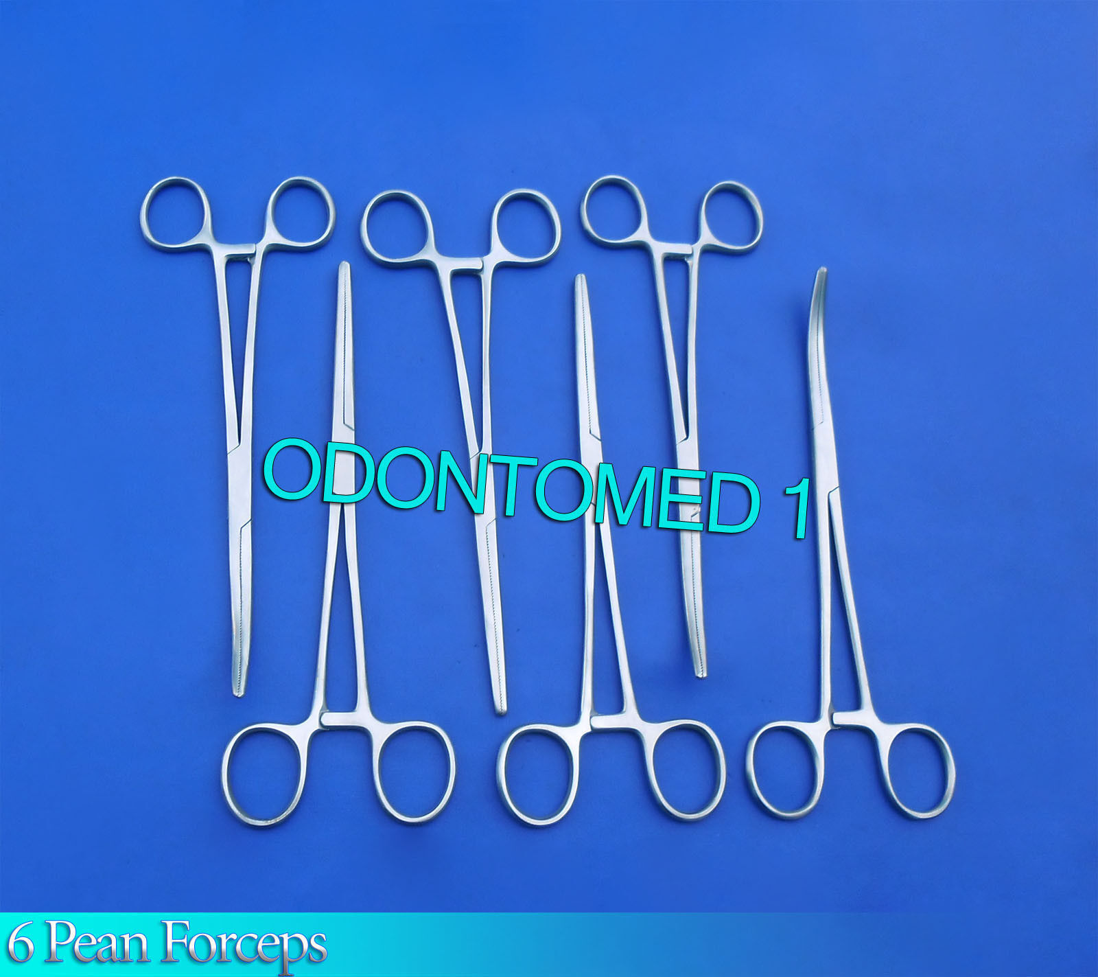 6-Rochester-Pean-Hemostat-Forceps-6-StraightCurved-Surgical-Instruments-130976644005