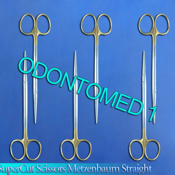 6 SuperCut Scissors Metzenbaum 7" Straight Surgical DENTAL Instruments