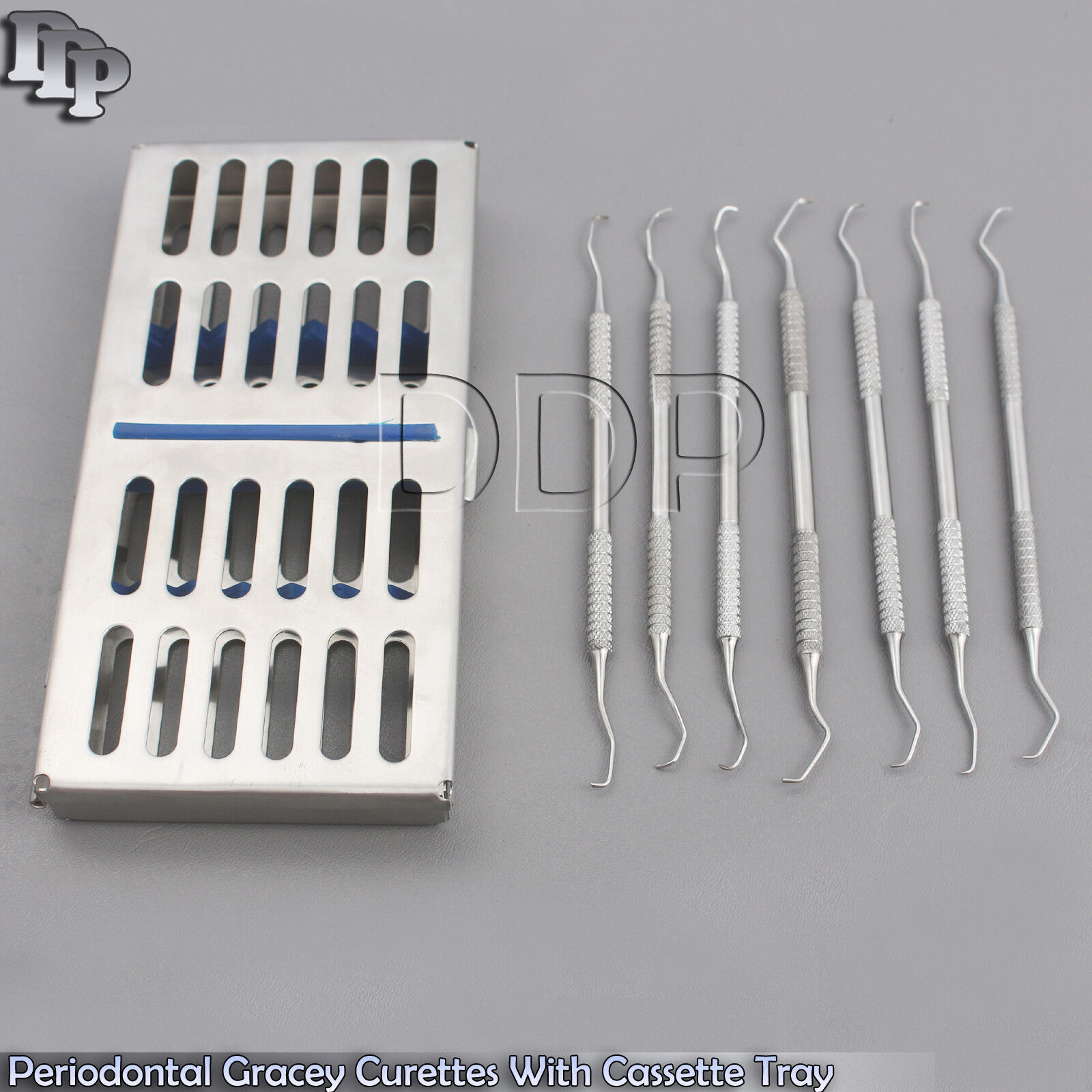 7-Pieces-Dental-Instruments-Cassette-Box-Tray-For-Periodontal-Gracey-Curettes-372093282985-2