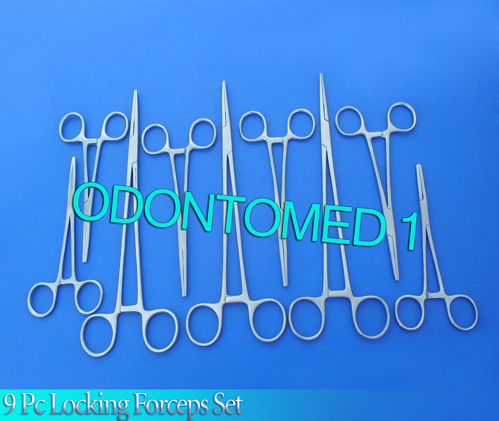 9-PC-LOCKING-FORCEPS-HEMOSTATS-FISHING-56257-STR-130998795125