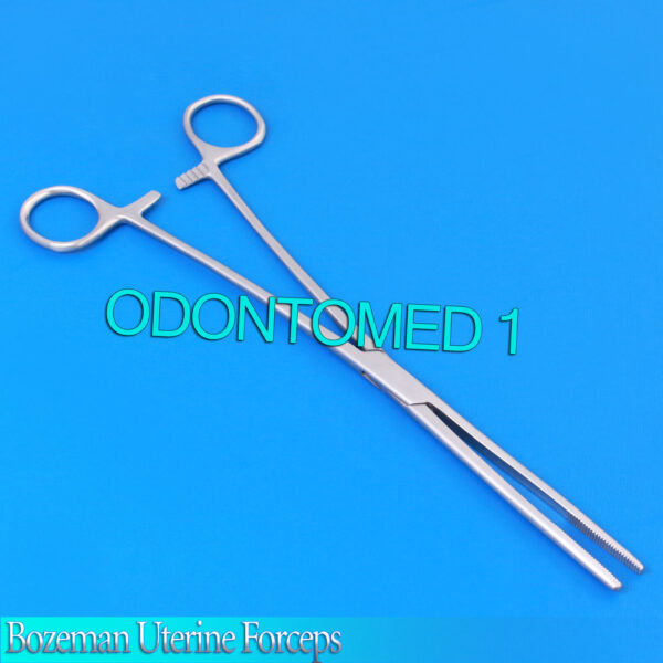 Bozeman Uterine Forceps 10" Straight Surgical O R Grade