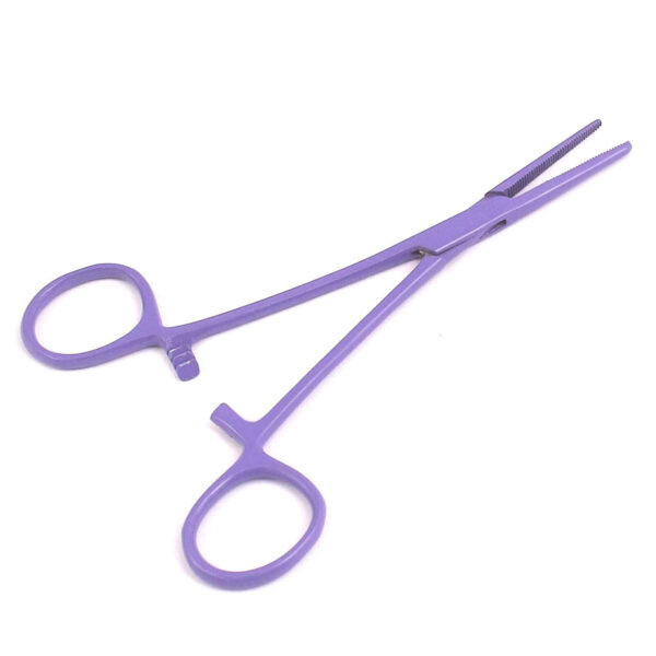 Crile Hemostat Forceps Straight 5.5" Purple Color Surgical Instruments