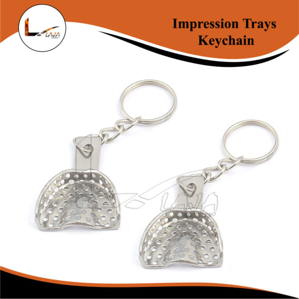 Dental Perforated Impression Tray Keychain Dentist Hygienist Student Tech Gift