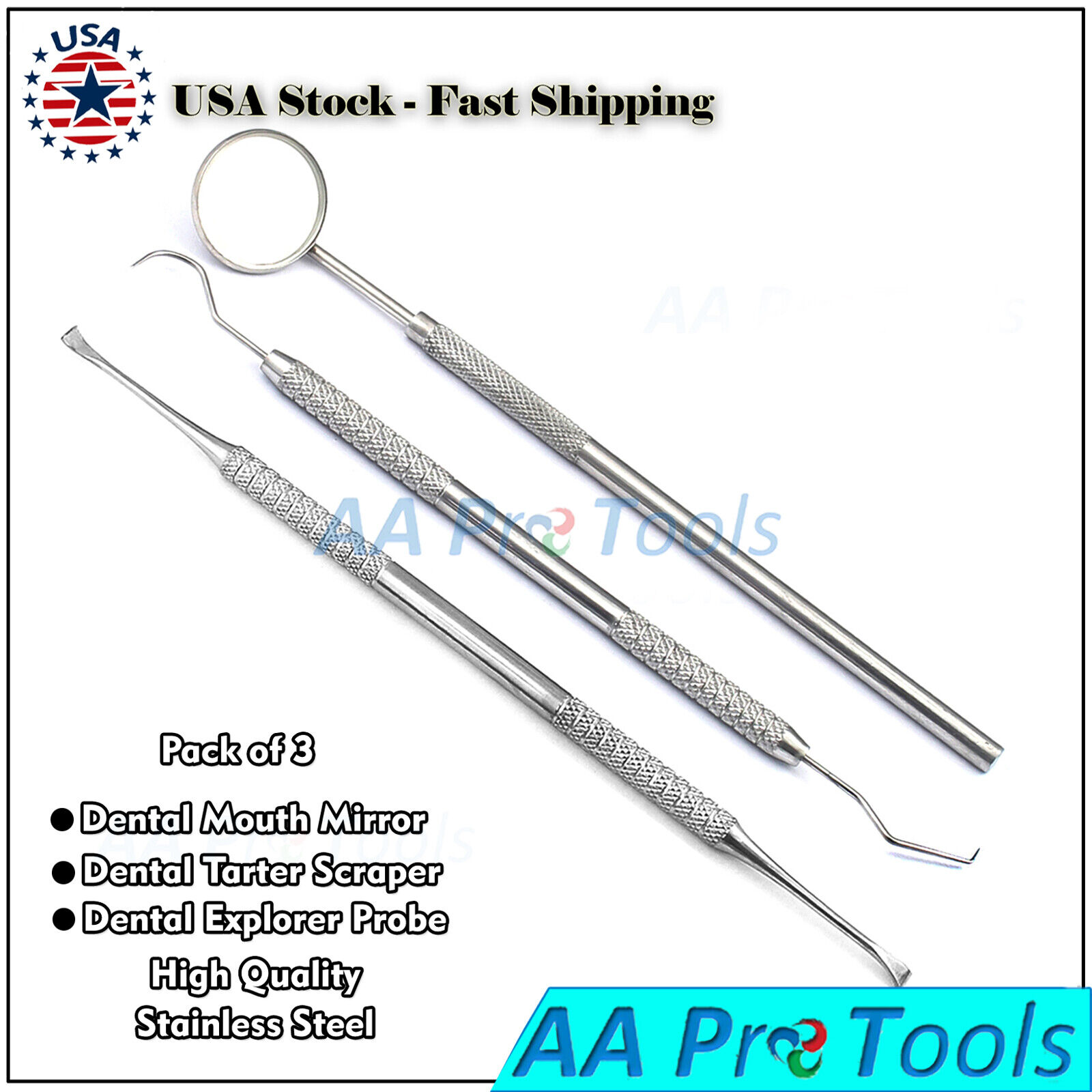 Dental-Tooth-Cleaning-Dentist-Scraper-Pick-Calculus-Plaque-Remover-Set-of-3-254924645495