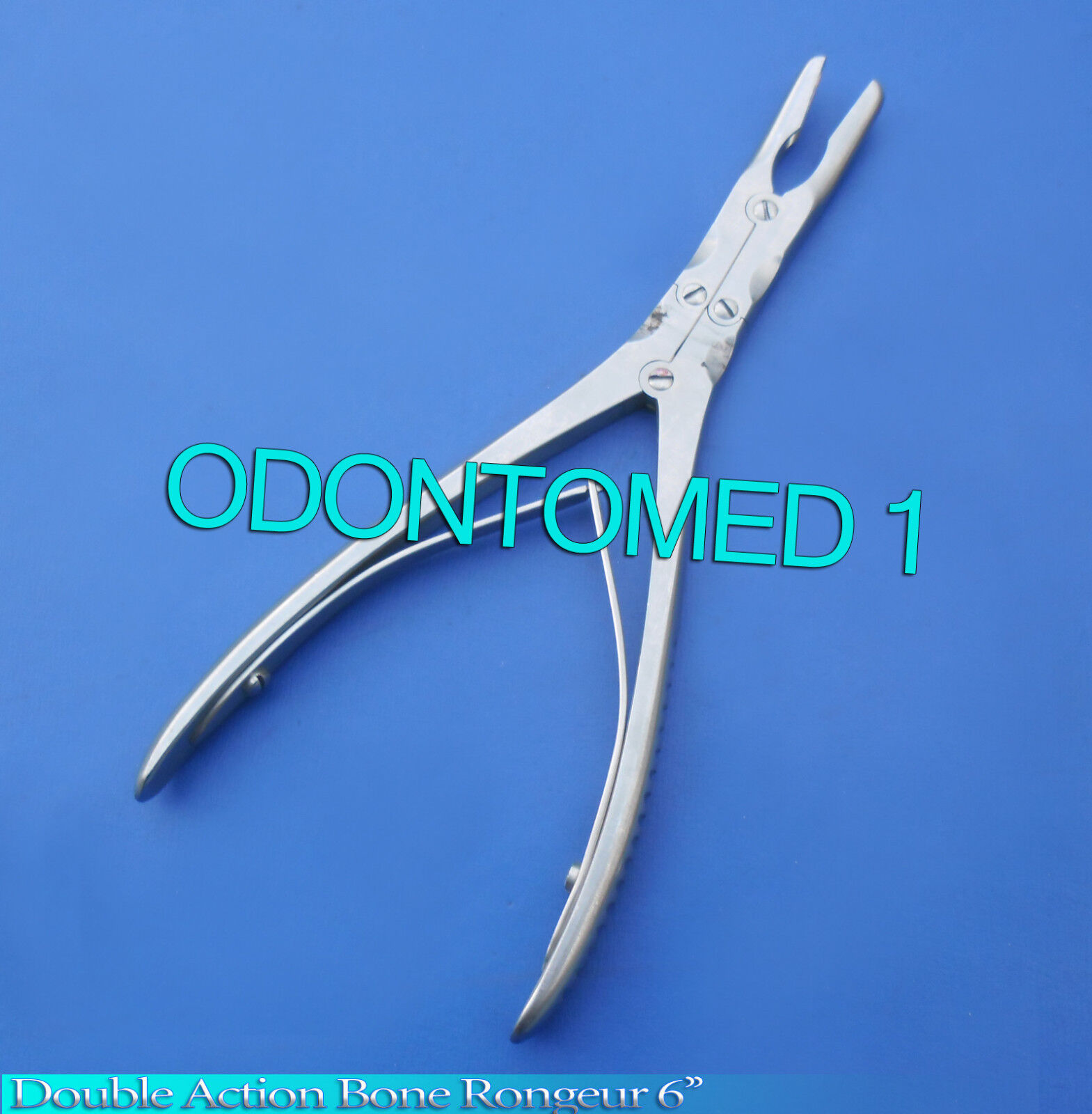 Double-Action-Bone-Rongeur-6-15cm-Slight-Angled-Jaw-Surgical-Ent-Instruments-131207971185